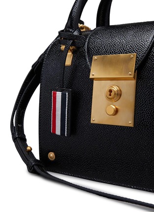 Detail View - Click To Enlarge - THOM BROWNE - Mini Mrs. Thom Pebble Grain Leather Handbag