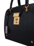 Detail View - Click To Enlarge - THOM BROWNE - Mrs. Thom Junior Pebble Grain Leather Handbag