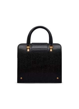 Back View - Click To Enlarge - THOM BROWNE - Mrs. Thom Junior Pebble Grain Leather Handbag