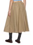 Back View - Click To Enlarge - MIU MIU - Flared Cord Drawstring Midi Skirt