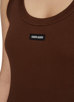  - MIU MIU - Logo Front Tank Top