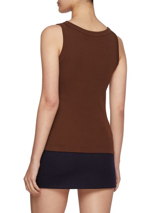 Back View - Click To Enlarge - MIU MIU - Logo Front Tank Top