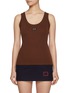 Main View - Click To Enlarge - MIU MIU - Logo Front Tank Top