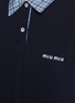  - MIU MIU - Double Layer Cotton Polo Shirt