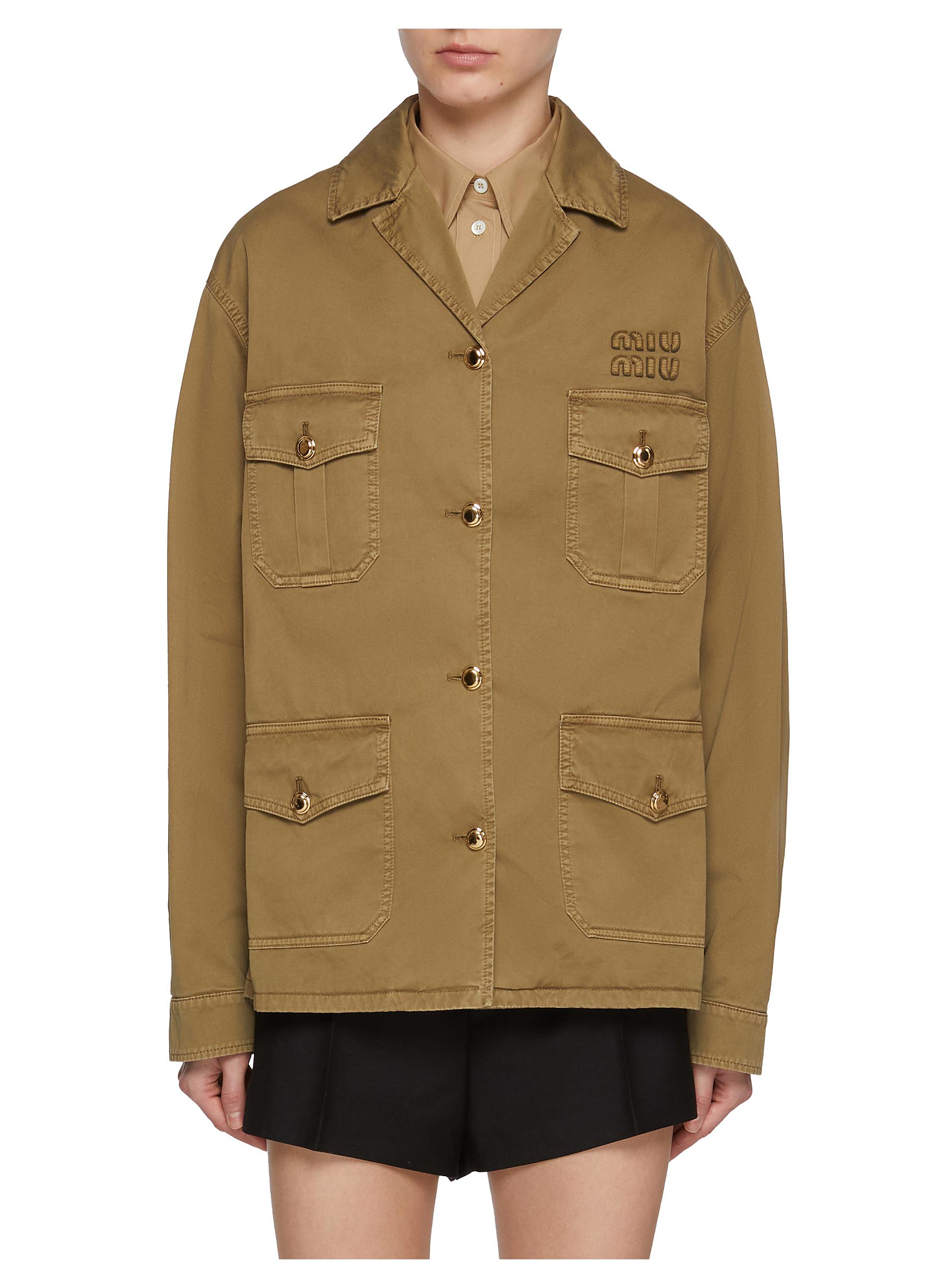 MIU MIU | Cotton Safari Jacket | Women | Lane Crawford MIU MIU | Cotton Safari Jacket | Women | Lane Crawford