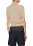 Back View - Click To Enlarge - MIU MIU - Piped Cotton Blend Knit Polo Top