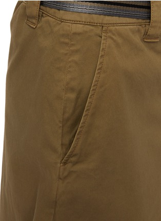  - MIU MIU - Pleated Belted Heavy Cotton Skirt