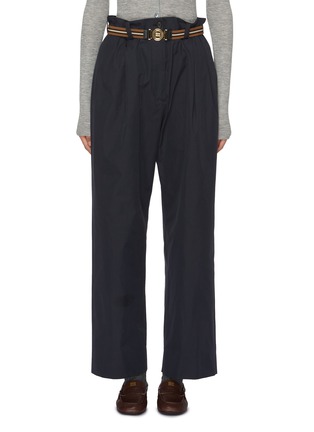 Main View - Click To Enlarge - MIU MIU - Belted Panama Pants