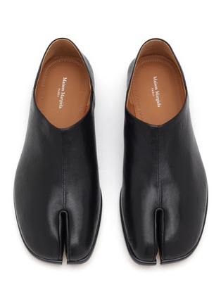 Detail View - Click To Enlarge - MAISON MARGIELA - Tabi Leather Babouche Flats