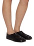 Figure View - Click To Enlarge - MAISON MARGIELA - Tabi Leather Babouche Flats