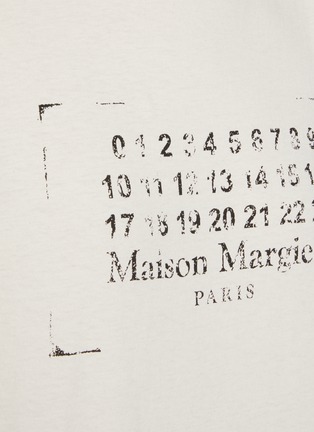  - MAISON MARGIELA - Numerical Crewneck Cotton T-shirt