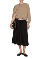 White MAISON MARGIELA DENIM GATHERED SKIRT