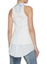 Back View - Click To Enlarge - MAISON MARGIELA - Double Layer Sleeveless Shirt