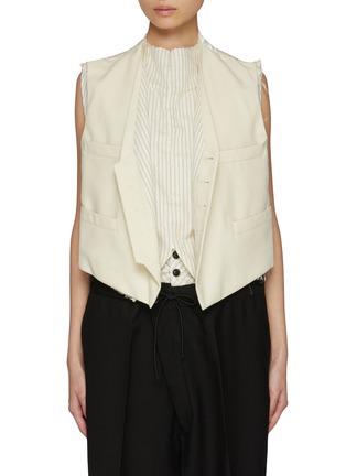 Main View - Click To Enlarge - MAISON MARGIELA - Wool Twill Vest