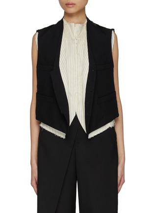 Main View - Click To Enlarge - MAISON MARGIELA - Wool Twill Vest