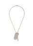 Main View - Click To Enlarge - MM6 MAISON MARGIELA - Embossed Logo Dog Tag And Key Pendent Necklace — Palladio Buratatto