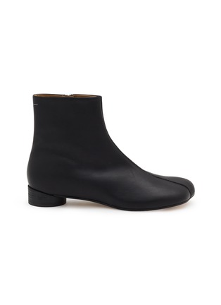 Main View - Click To Enlarge - MM6 MAISON MARGIELA - Anatomic Split Toe Zip Up Men's Ankle Boots