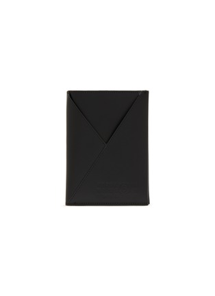 Main View - Click To Enlarge - MM6 MAISON MARGIELA - Numerical Logo Leather Passport Cover