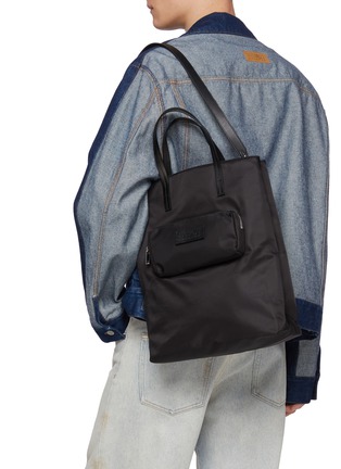 Front View - Click To Enlarge - MM6 MAISON MARGIELA - Numeric Shopper Tote Bag