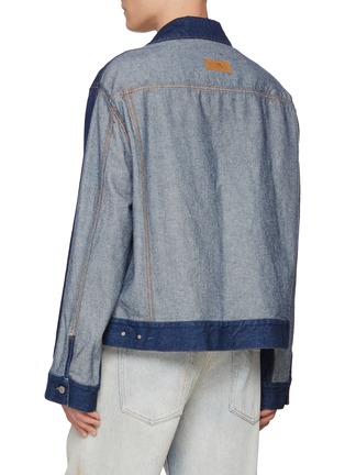 Back View - Click To Enlarge - MM6 MAISON MARGIELA - Reversed Back Denim Trucker Jacket