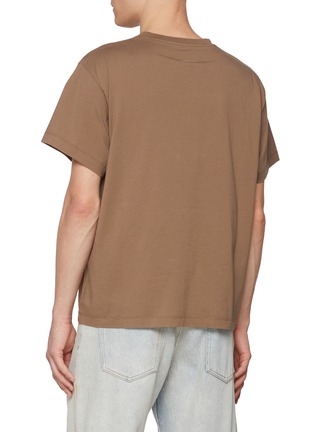 Back View - Click To Enlarge - MM6 MAISON MARGIELA - Margiela Six Numeric Logo Cotton T-Shirt