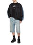 Figure View - Click To Enlarge - MM6 MAISON MARGIELA - Bomber Front Denim Back Hybrid Jacket