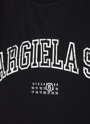  - MM6 MAISON MARGIELA - Margiela Six Numeric Logo Cotton T-Shirt