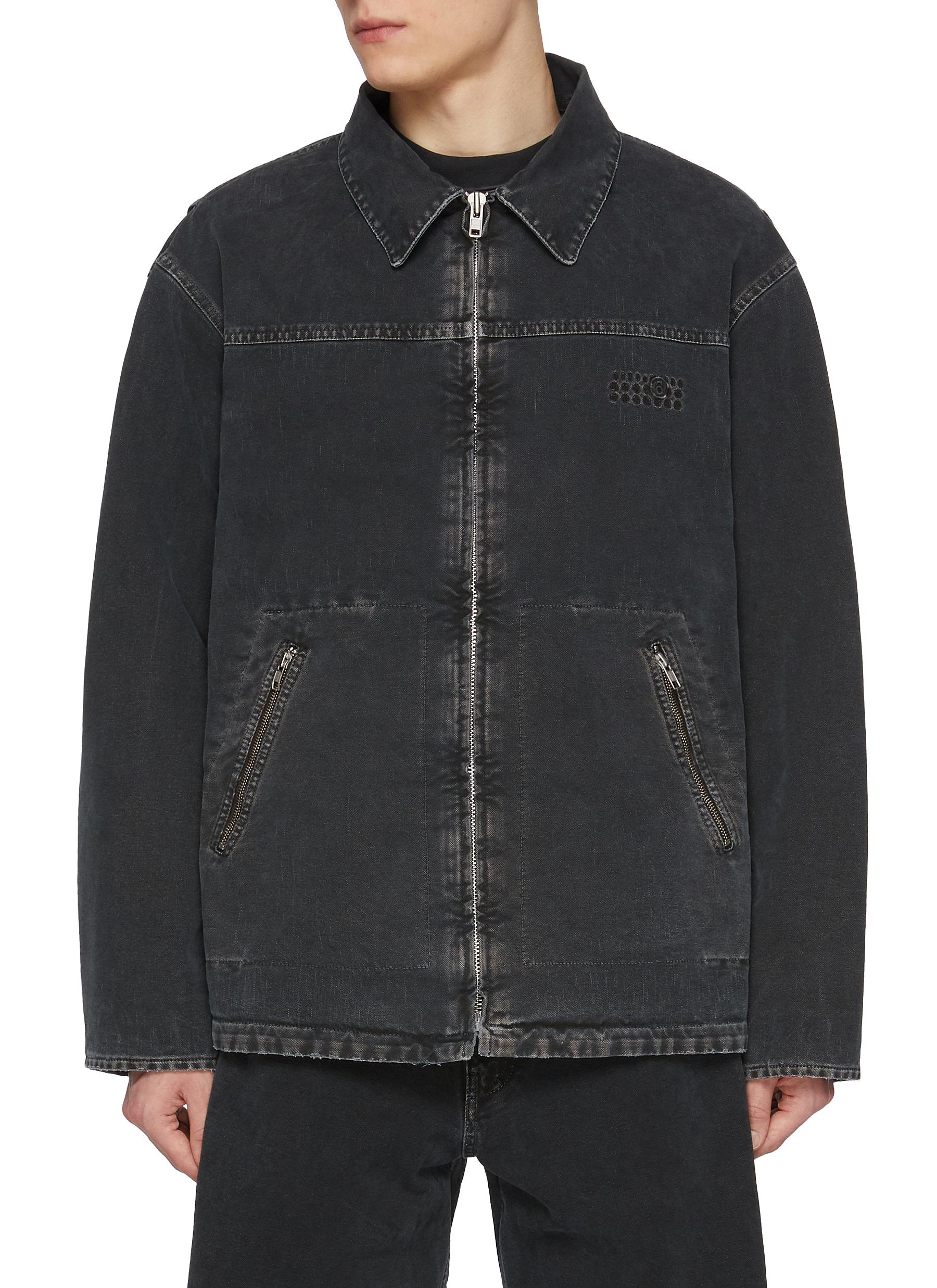 MM6 MAISON MARGIELA | Vintage Numeric Logo Denim Work Jacket