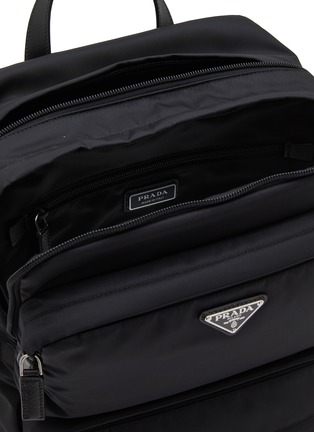 Detail View - Click To Enlarge - PRADA - Re-nylon Saffiano Leather Backpack