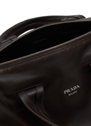 Detail View - Click To Enlarge - PRADA - Leather Duffle Bag