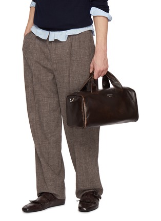 Front View - Click To Enlarge - PRADA - Leather Duffle Bag