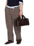 Front View - Click To Enlarge - PRADA - Leather Duffle Bag