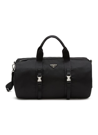 Main View - Click To Enlarge - PRADA - Triangular Appliqué Duffle Bag