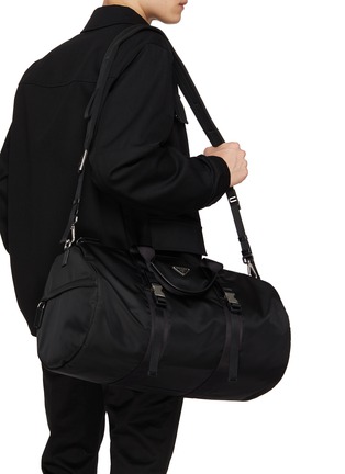 Figure View - Click To Enlarge - PRADA - Triangular Appliqué Duffle Bag