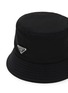 Detail View - Click To Enlarge - PRADA - Enamelled Metal Triangular Logo Bucket Hat