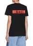 Back View - Click To Enlarge - BETTTER - Mother Padded Shoulder Cotton T-shirt