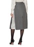 Back View - Click To Enlarge - BETTTER - Andes Arpon Wool Midi Skirt