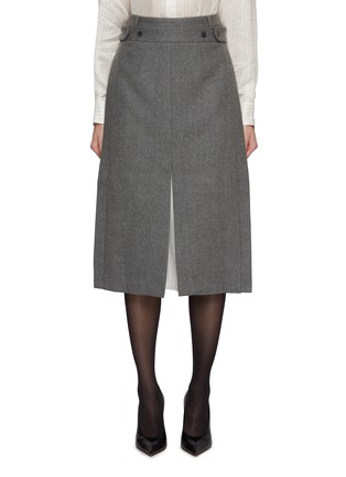 Main View - Click To Enlarge - BETTTER - Andes Arpon Wool Midi Skirt