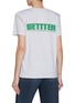 Back View - Click To Enlarge - BETTTER - Mother Padded Shoulder Cotton T-shirt