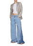 Figure View - Click To Enlarge - BETTTER - Wide Leg Medium Wash Jeans