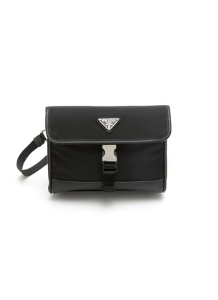 Main View - Click To Enlarge - PRADA - Re-Nylon And Saffiano Leather Crossbody Smartphone Case