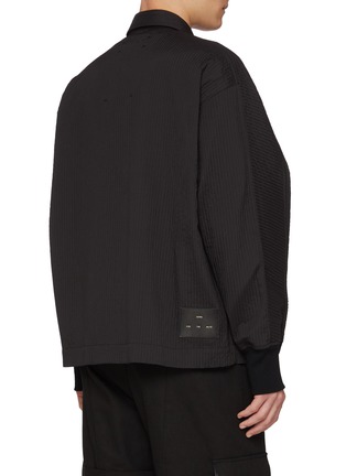 Back View - Click To Enlarge - SONG FOR THE MUTE - Striped Zip Up Jacket