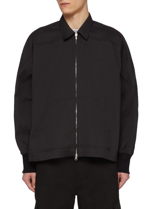 Main View - Click To Enlarge - SONG FOR THE MUTE - Striped Zip Up Jacket