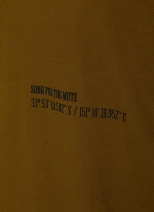  - SONG FOR THE MUTE - Oversized Coordinates Cotton T-shirt