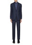 Main View - Click To Enlarge - CANALI - Notch Lapel Single Breasted 150's Wool Suit