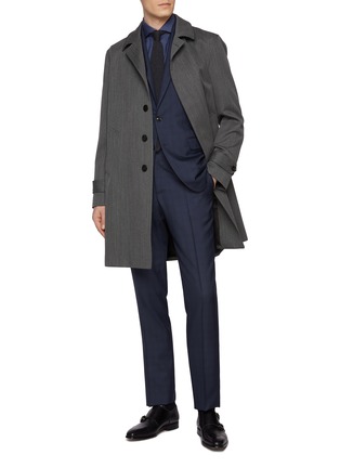 Figure View - Click To Enlarge - CANALI - Notch Lapel Single Breasted 150's Wool Suit