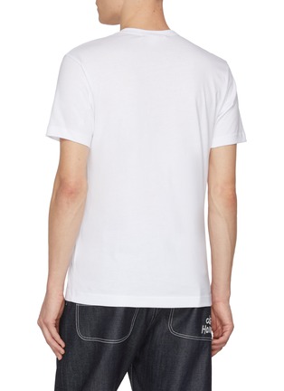 Back View - Click To Enlarge - COMME DES GARÇONS SHIRT - Logo Cotton T-Shirt