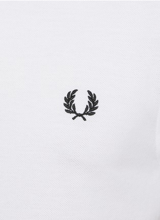  - COMME DES GARÇONS SHIRT - x Fred Perry Slogan Cotton Polo Shirt