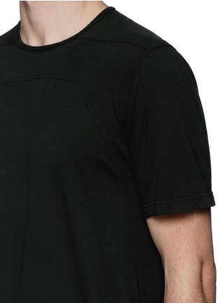 Detail View - Click To Enlarge - RICK OWENS DRKSHDW - Irregular seam long T-shirt