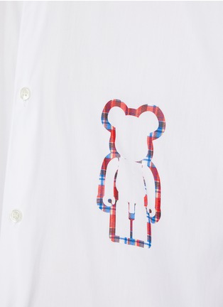  - COMME DES GARÇONS SHIRT - x Be@rbrick Checkered Print Cotton Shirt